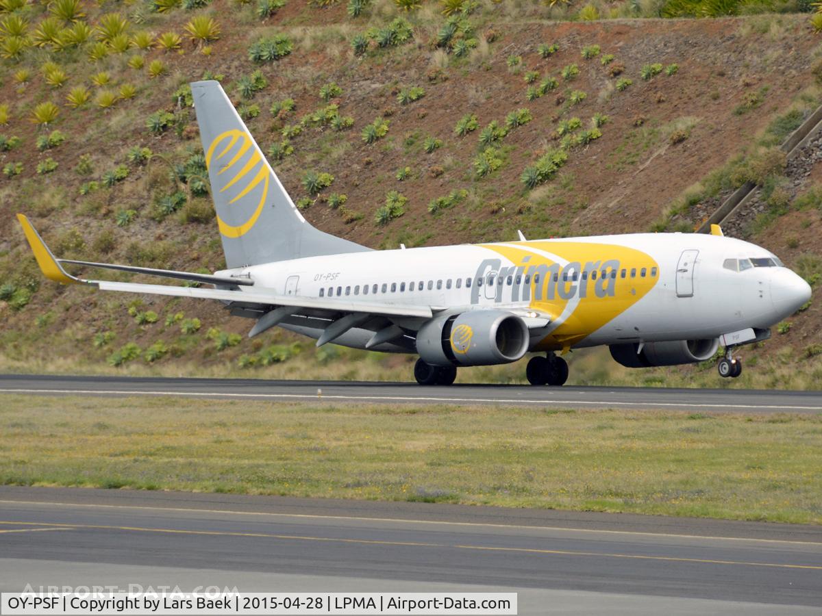 OY-PSF, 1998 Boeing 737-7Q8 C/N 28210, Landing