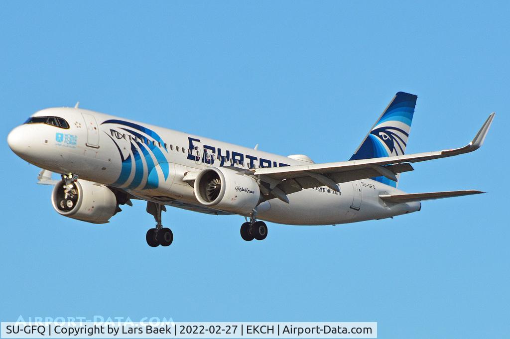 SU-GFQ, 2020 Airbus A320-251N C/N 10072, RWY22L