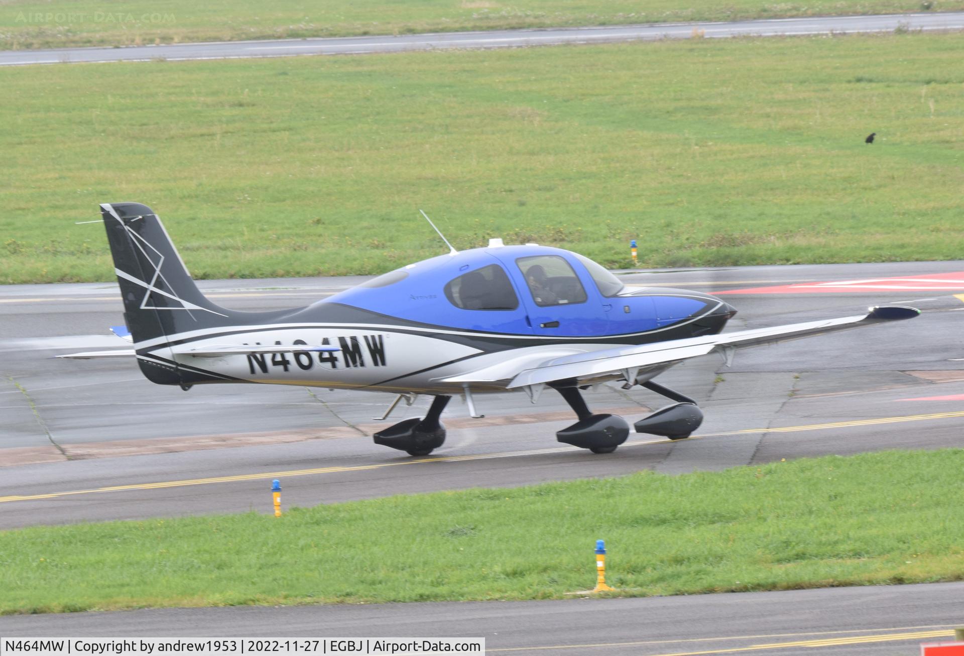 N464MW, 2022 Cirrus SR22T C/N 8593, N464MW at Gloucestershire Airport.