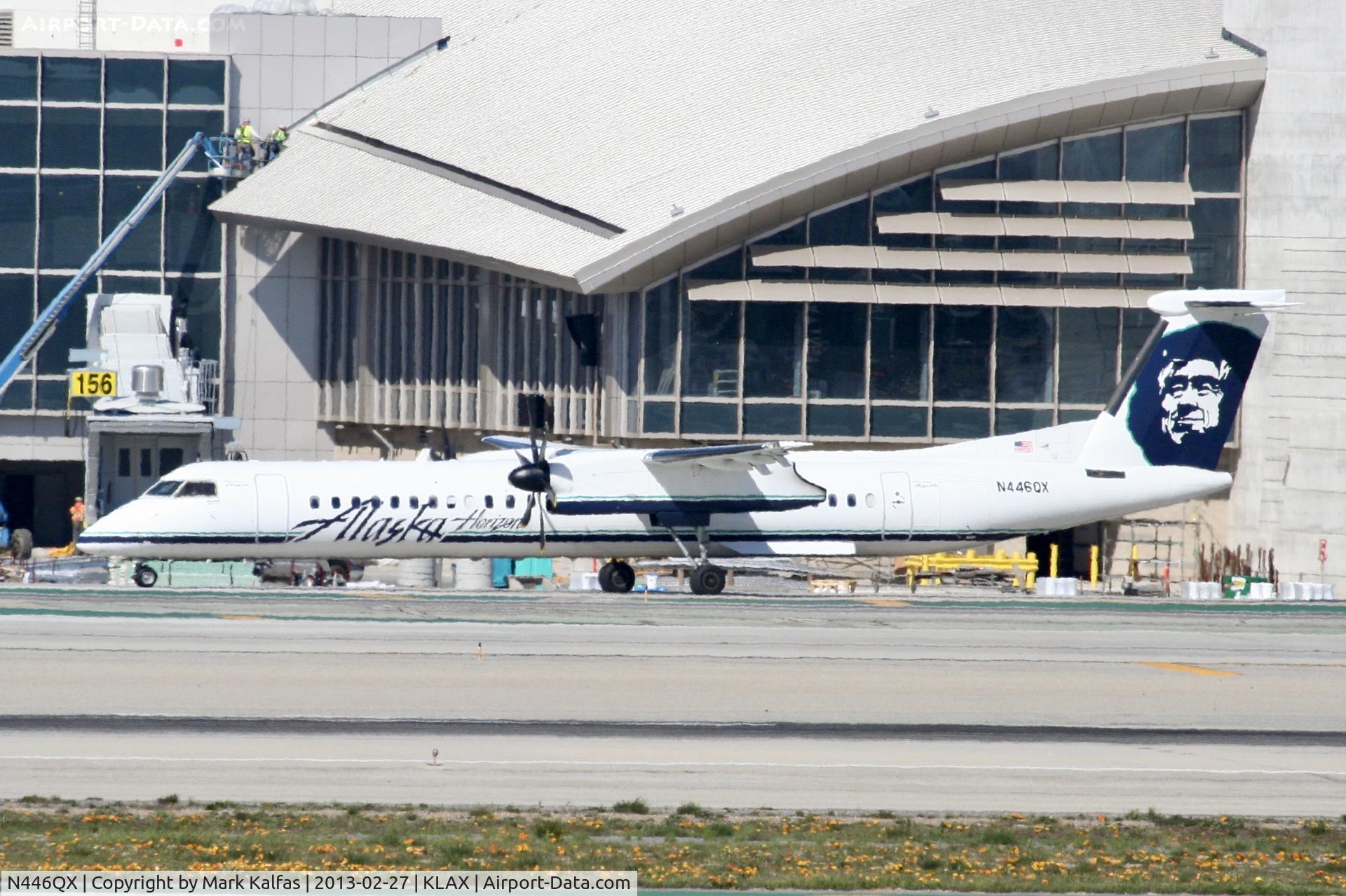 N446QX, 2011 Bombardier DHC-8-402 Dash 8 C/N 4363, Horizon/Alaska Q400, N446QX at LAX