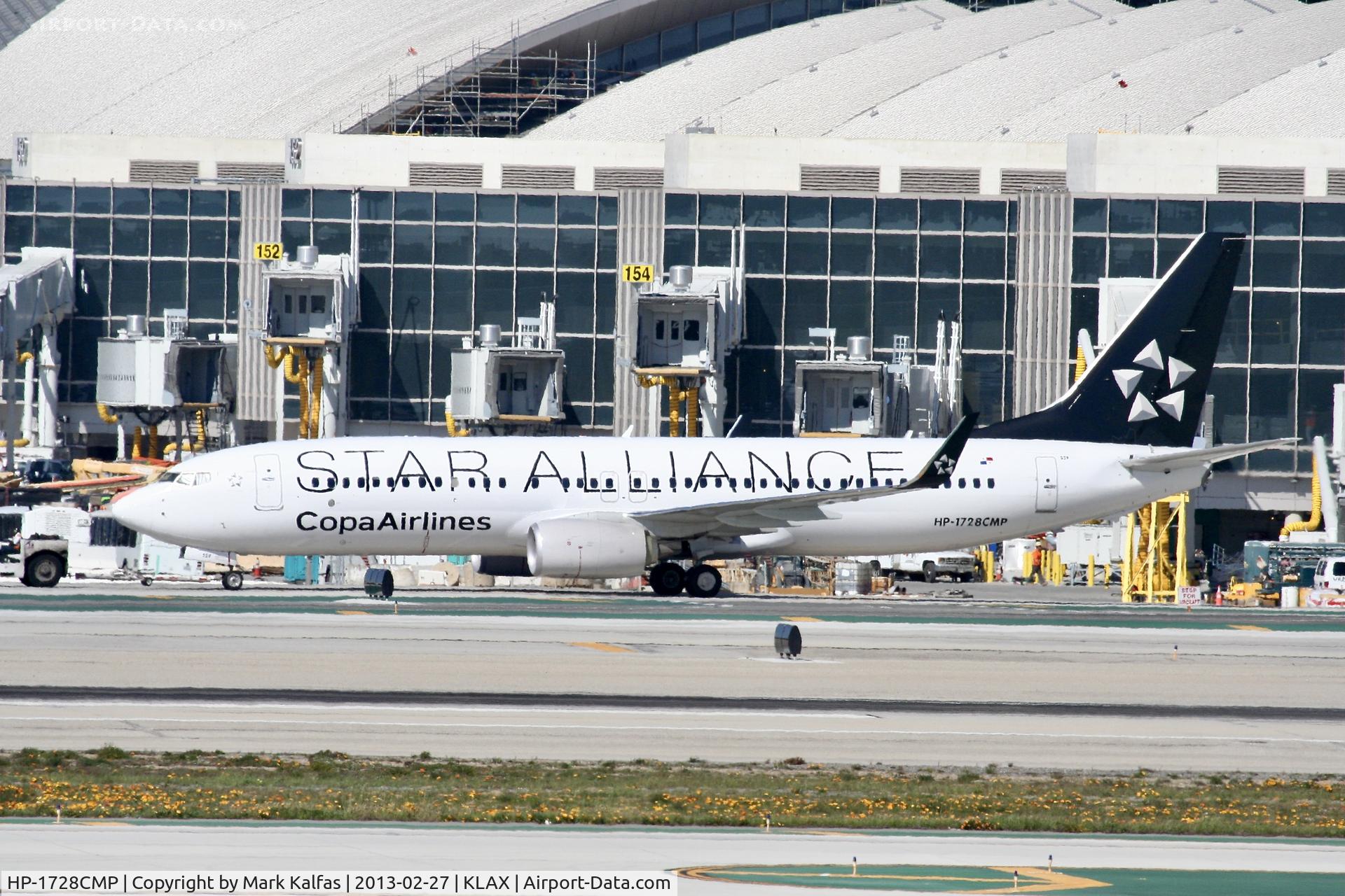 HP-1728CMP, 2012 Boeing 737-8V3 C/N 39396, Copa/Star Alliance B738, HP-1728CMP at LAX