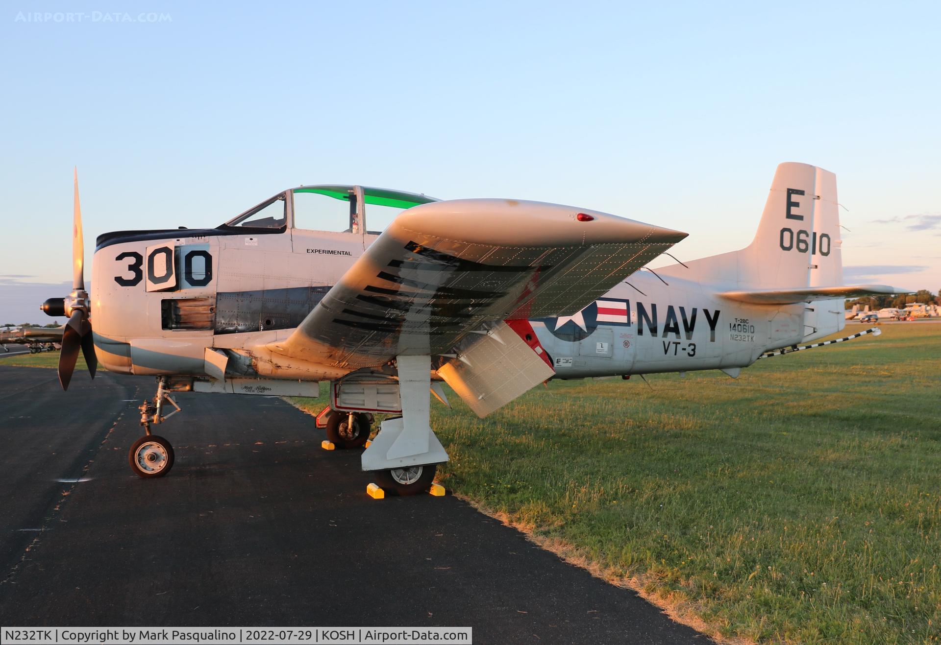 N232TK, 1957 North American T-28C Trojan C/N 226-187, North American T-28C