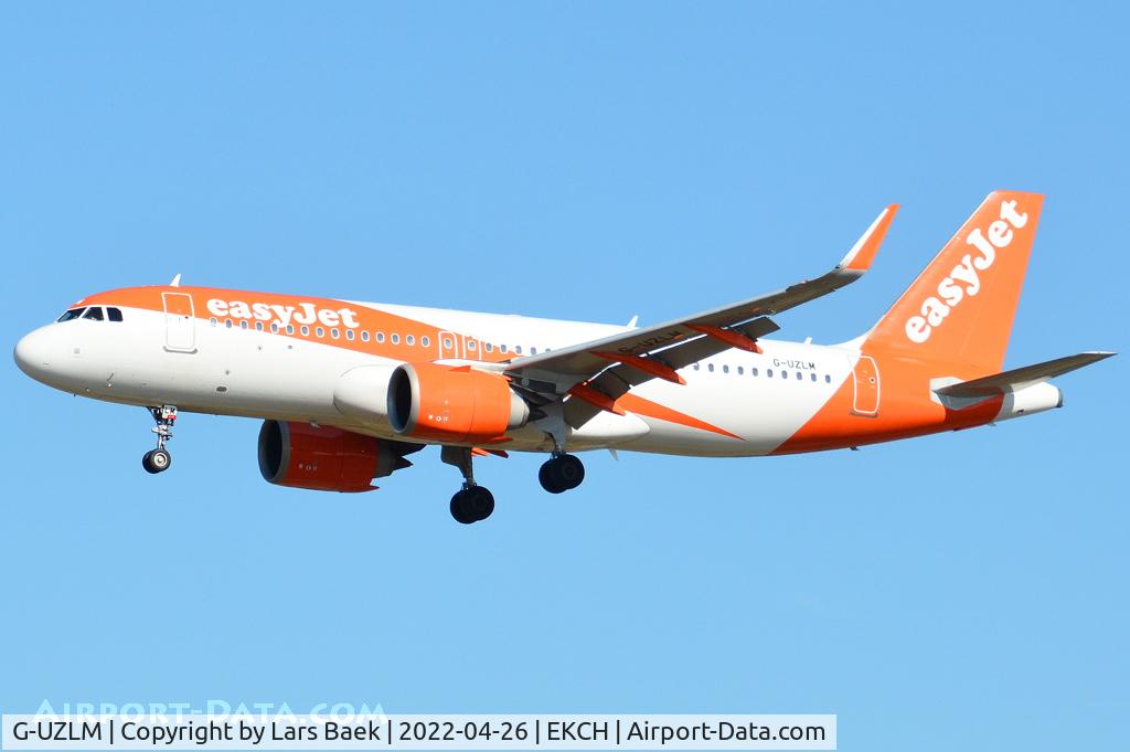 G-UZLM, 2020 Airbus A320-251N C/N 10053, RWY22L