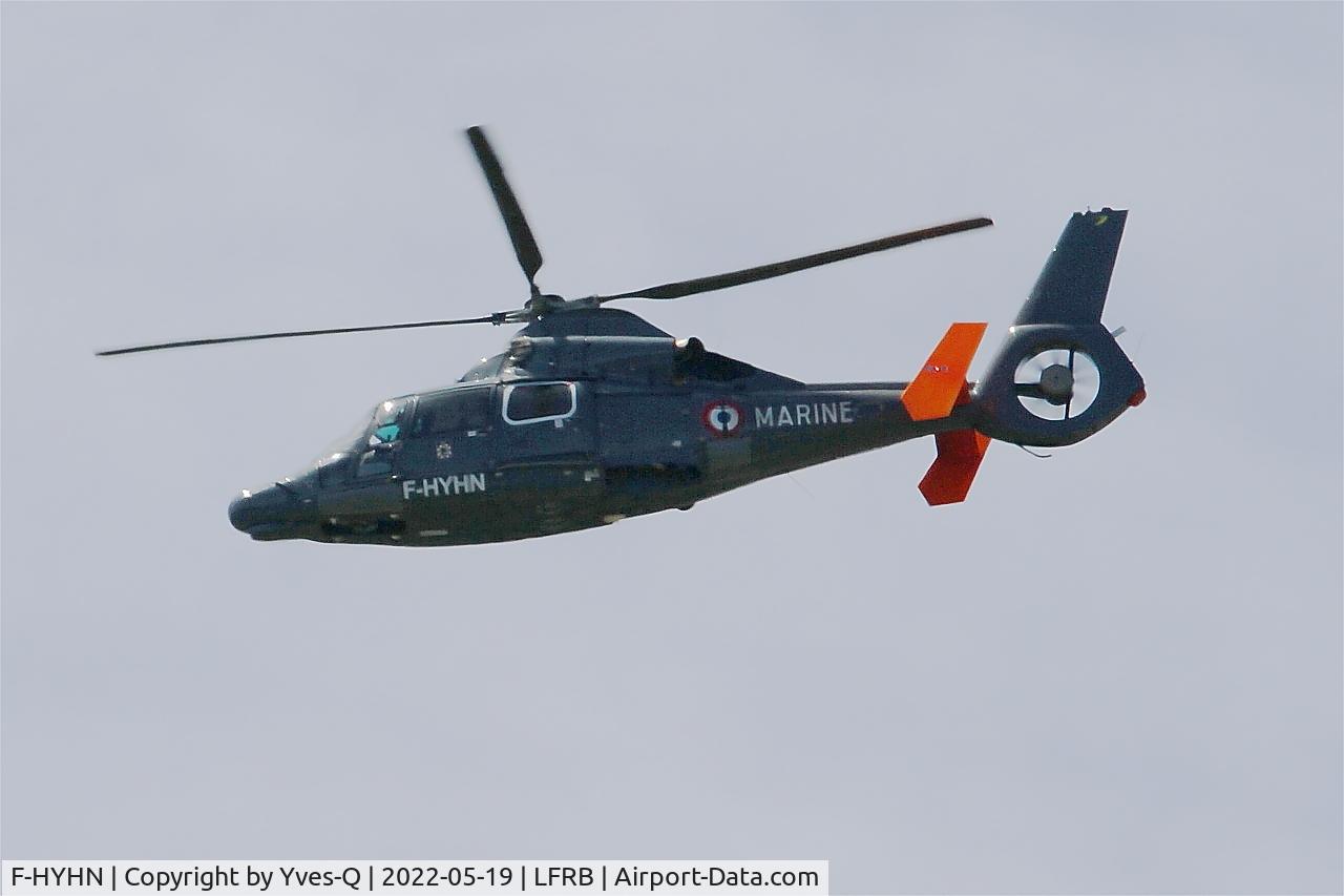 F-HYHN, 2019 Eurocopter AS-365N-3 Dauphin 2 C/N 6754, Eurocopter AS 365 N3 Dauphin, Flight to Brest-Bretagne airport (LFRB-BES)