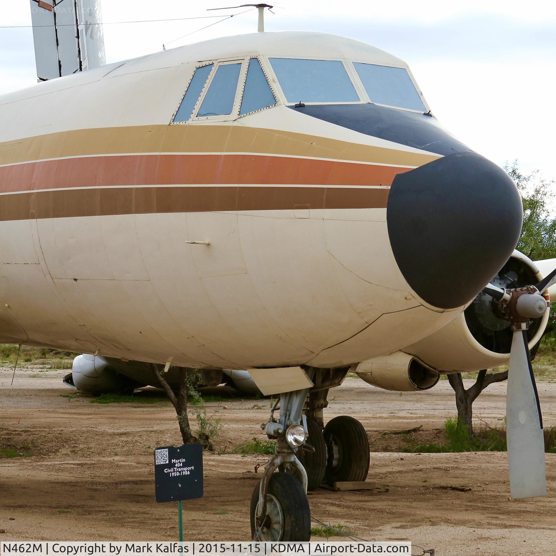 N462M, 1952 Martin 404 C/N 14153, Martin 404 N462M at Pima