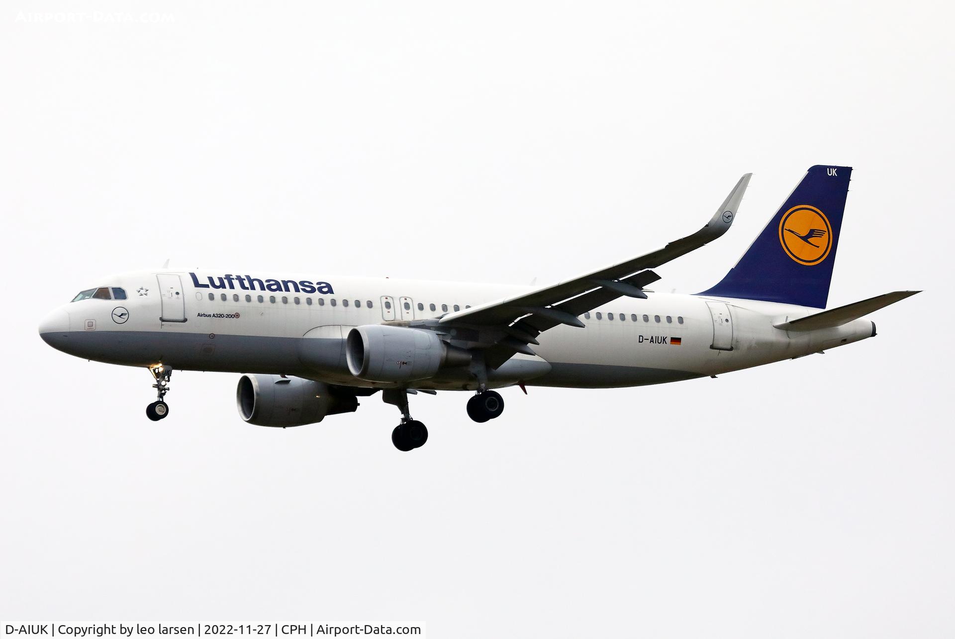 D-AIUK, 2015 Airbus A320-214 C/N 6423, Copenhagen 27.11.2022