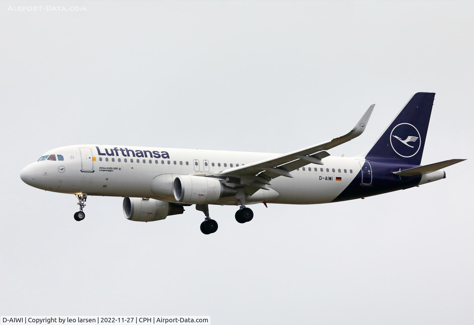 D-AIWI, 2019 Airbus A320-214 C/N 8951, Copenhagen 27.11.2022