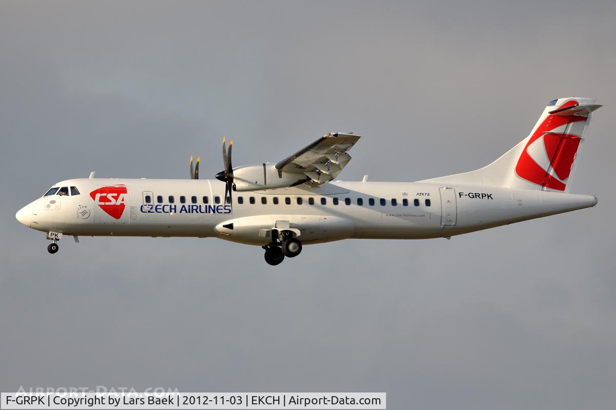 F-GRPK, 2006 ATR 72-212A C/N 727, RWY22L
