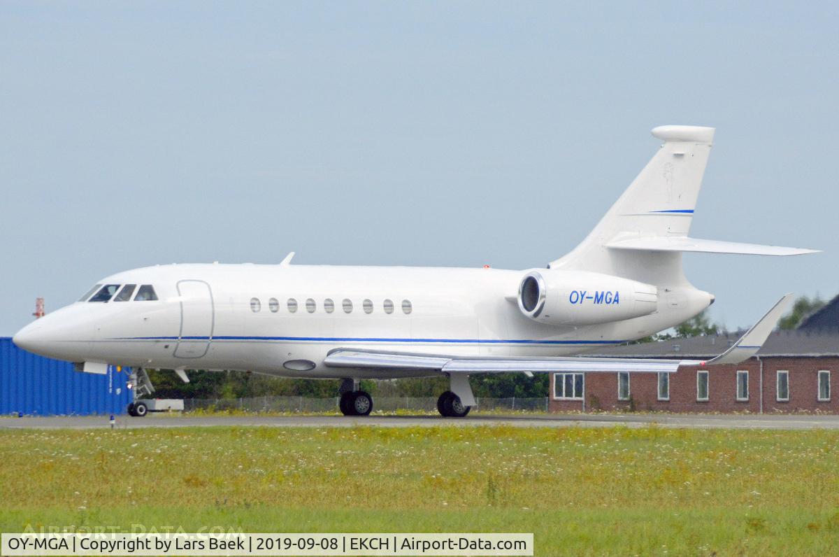 OY-MGA, 2015 Dassault Falcon 2000LX C/N 311, Parked in the south of the airport