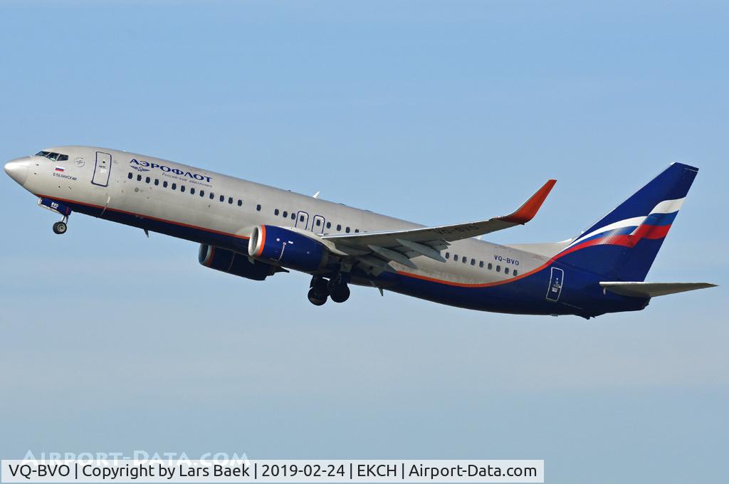 VQ-BVO, 2015 Boeing 737-8LJ C/N 41203, RWY22R