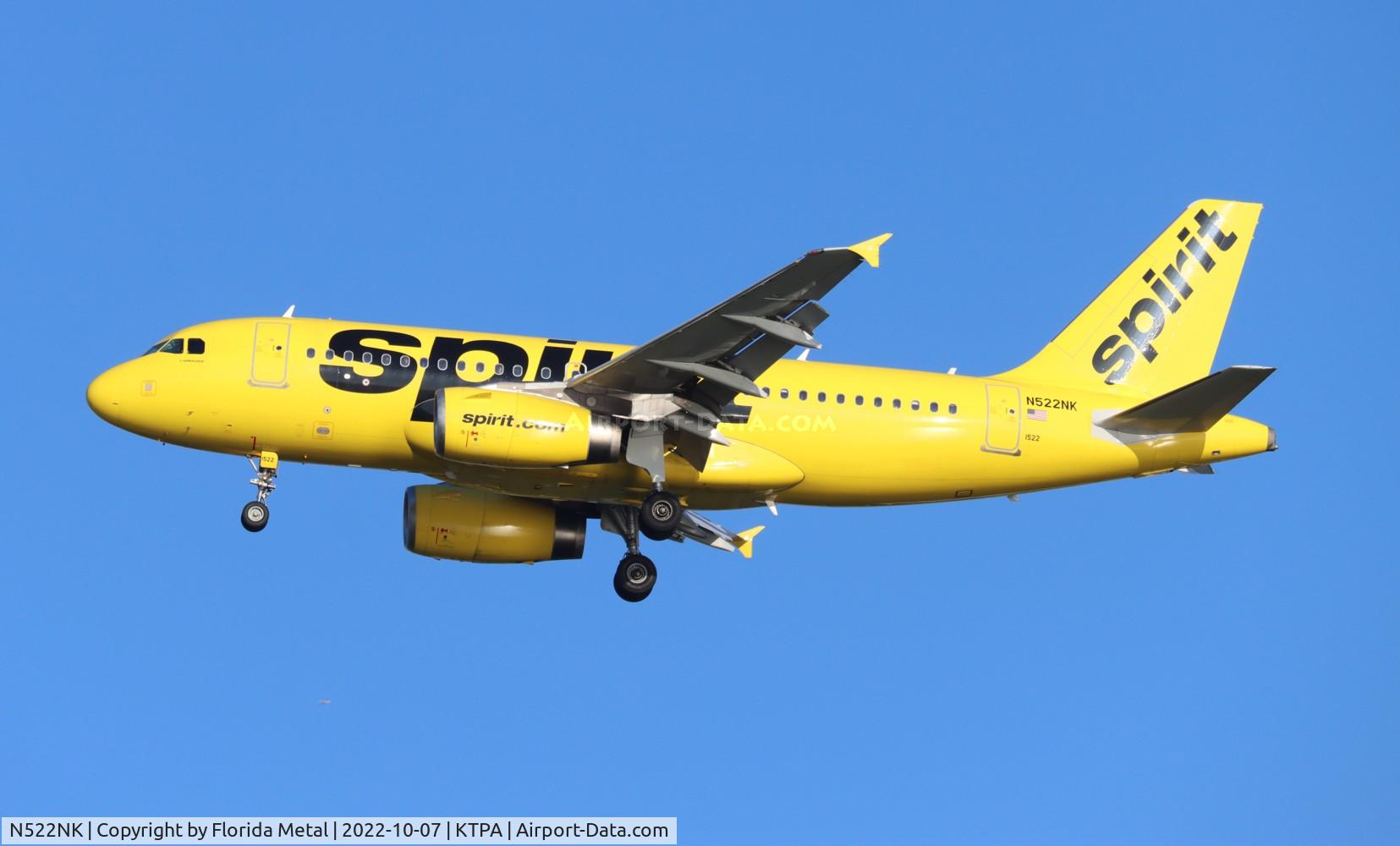 N522NK, 2006 Airbus A319-132 C/N 2893, TPA 2022