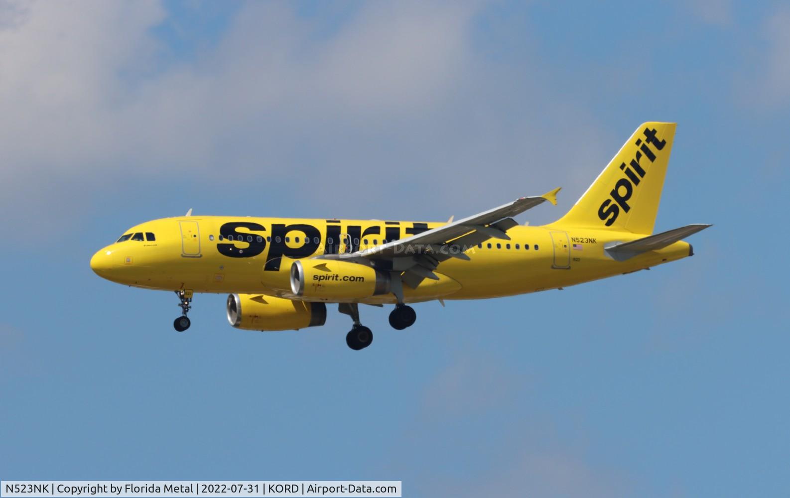 N523NK, 2006 Airbus A319-132 C/N 2898, ORD 2022