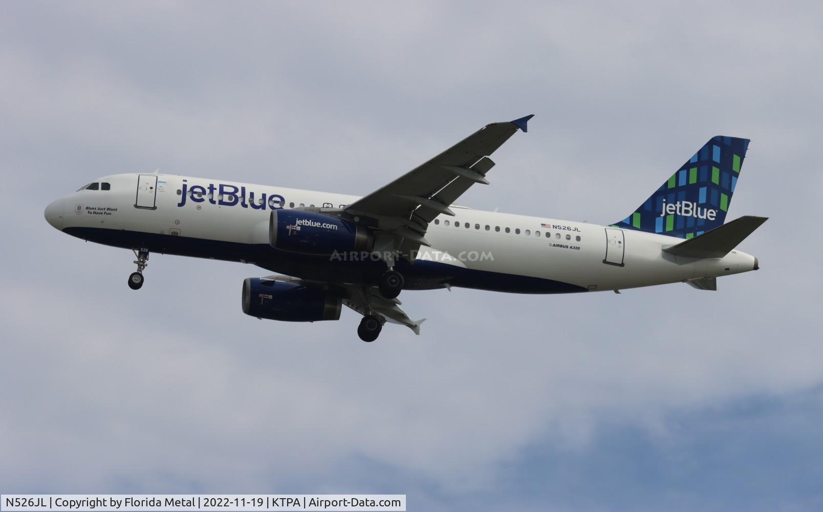 N526JL, 2001 Airbus A320-232 C/N 1546, TPA 2022