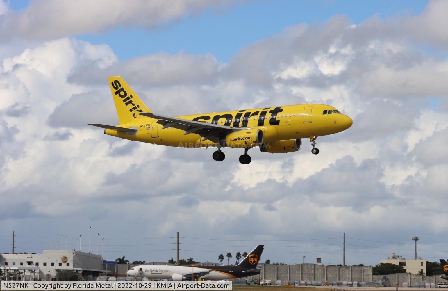 N527NK, 2007 Airbus A319-132 C/N 2978, MIA 2022
