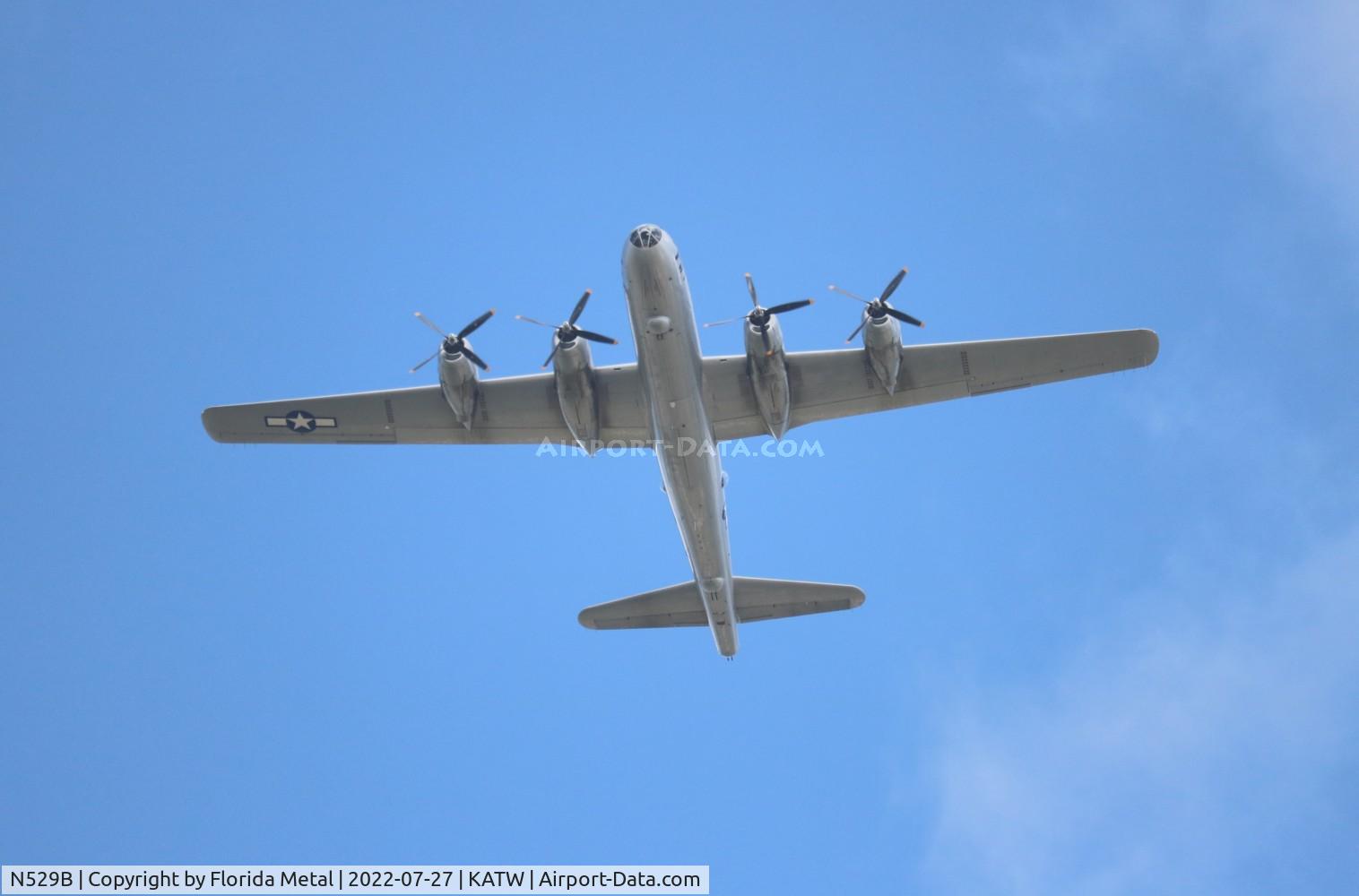 N529B, 1944 Boeing B-29A-60-BN Superfortress C/N 11547, Fifi giving rides out of Appleton over OSH 2022