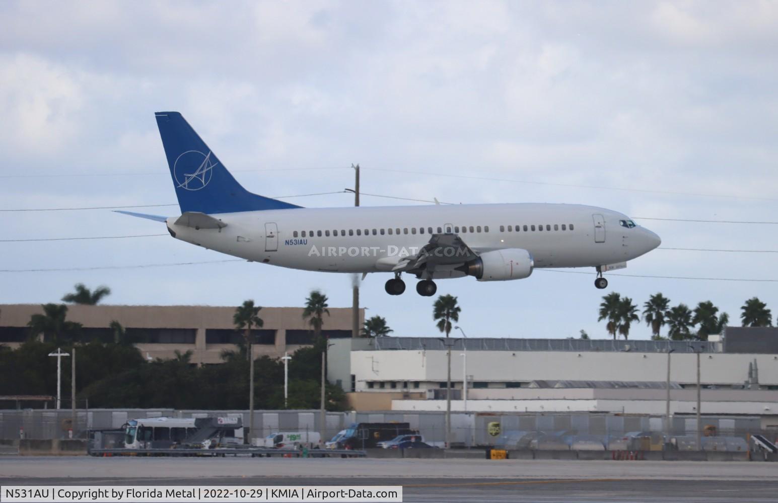N531AU, 1989 Boeing 737-3B7 C/N 24478, MIA 2022