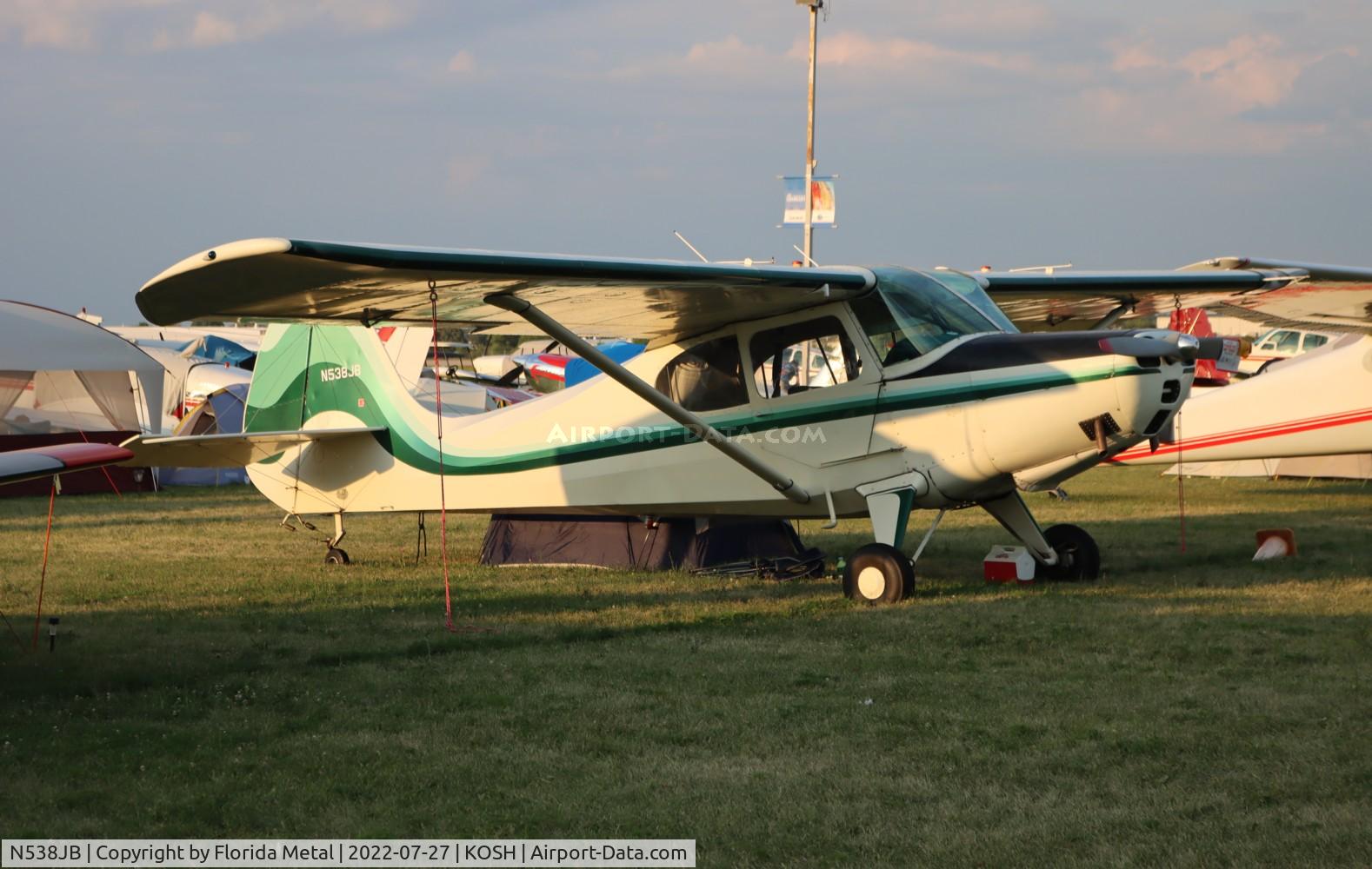 N538JB, 1948 Aeronca 15AC Sedan C/N 15AC-50, OSH 2022