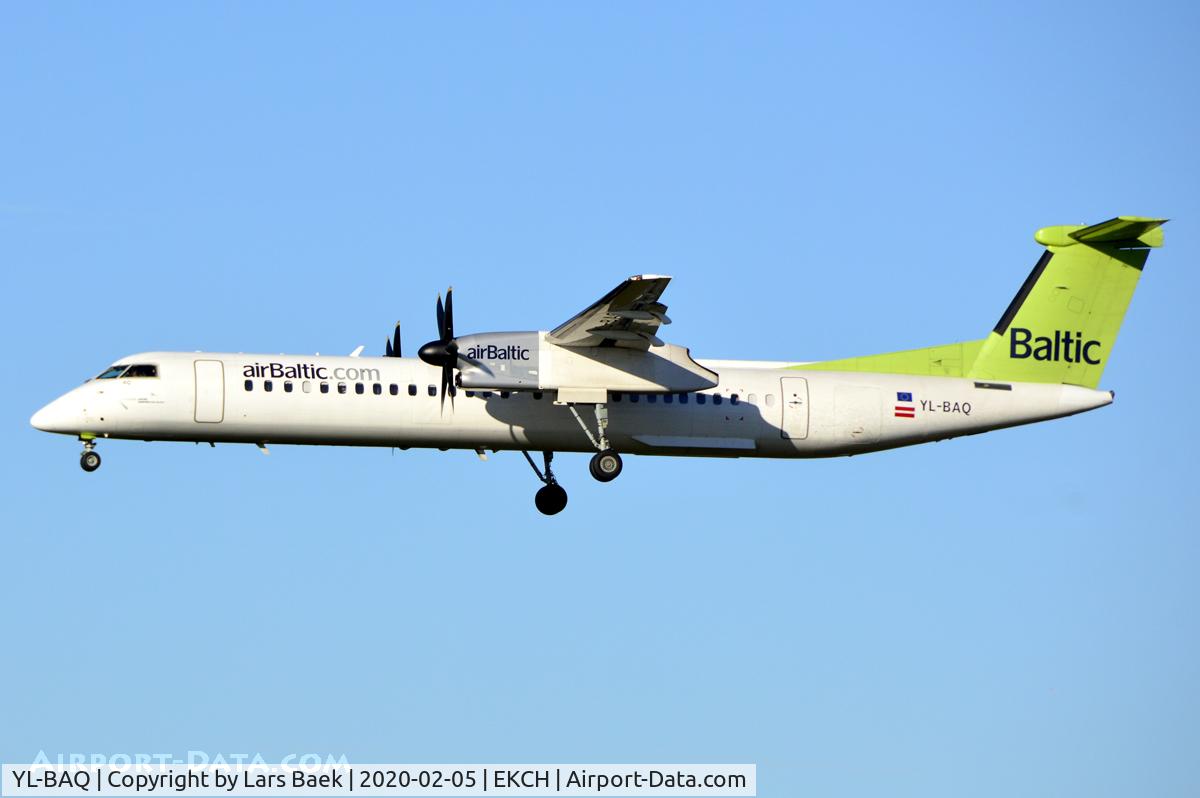 YL-BAQ, 2010 De Havilland Canada DHC-8-402Q Dash 8 C/N 4313, RWY22L