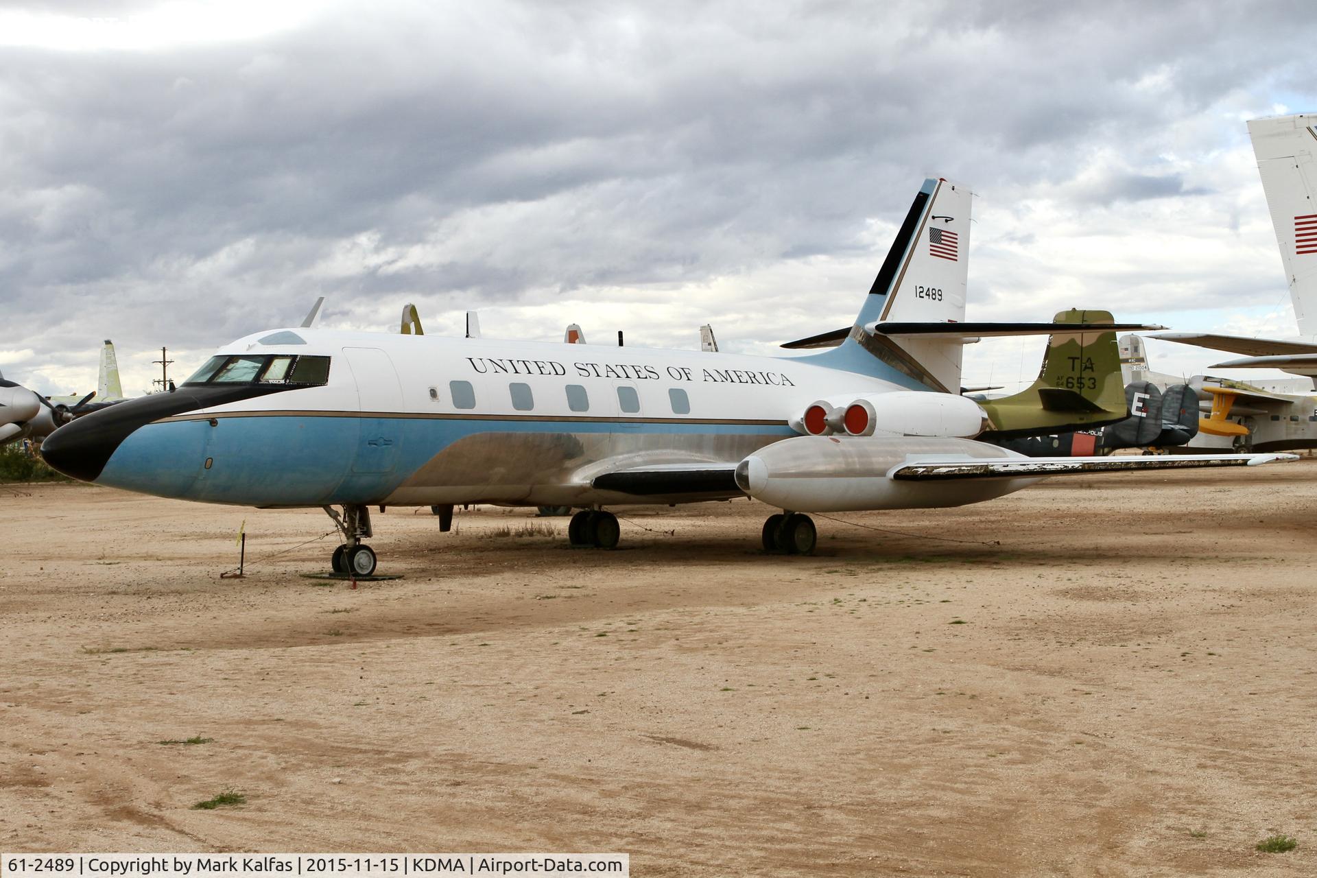 61-2489, 1961 Lockheed VC-140B-LM Jetstar C/N 1329-5022, Lockheed VC-140B-LM Jetstar,  61-2489 at Pima