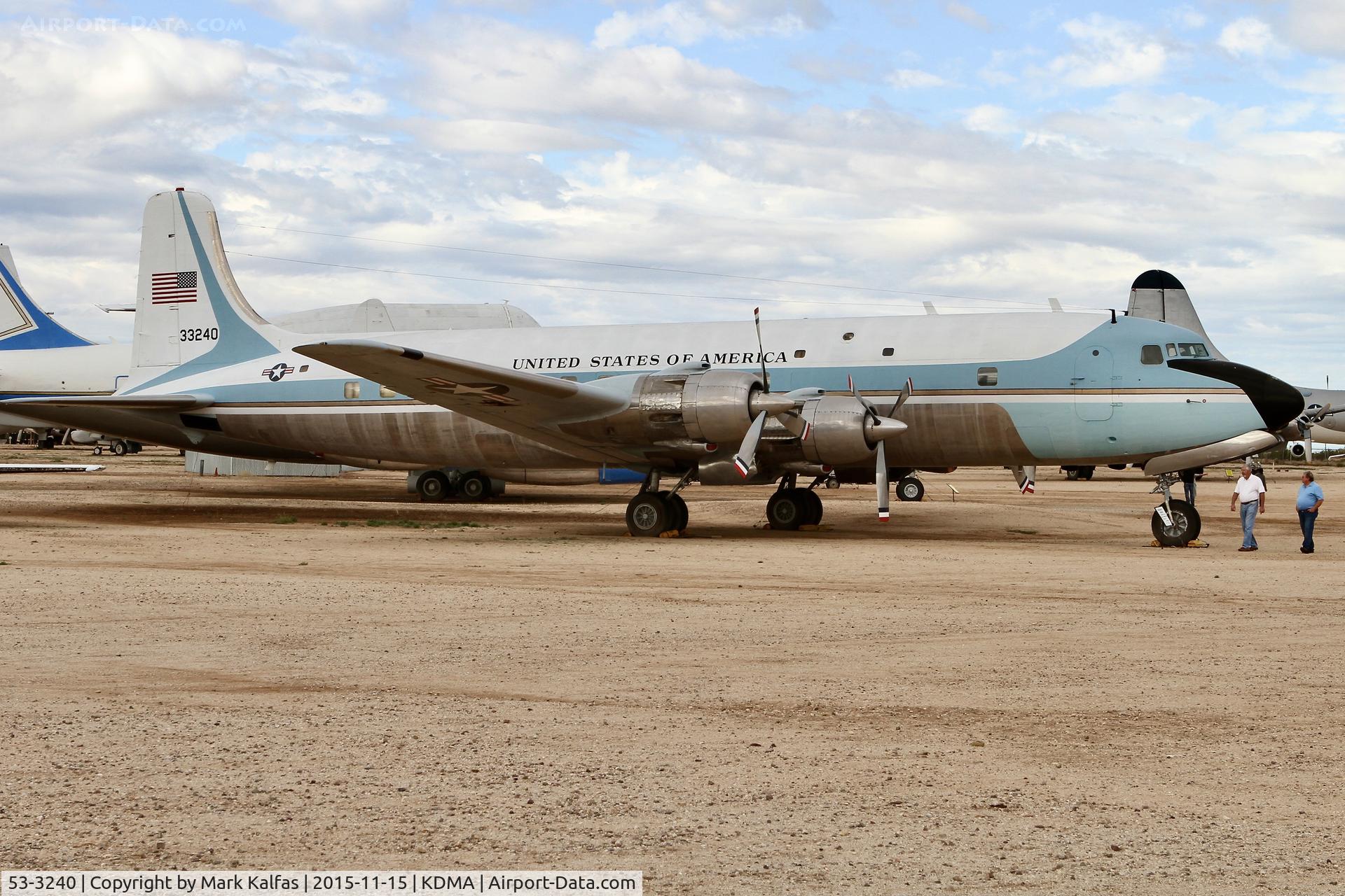 53-3240, 1954 Douglas VC-118A Liftmaster C/N 44611, 1954 Douglas VC-118A Liftmaster, 53-3240 t Pima