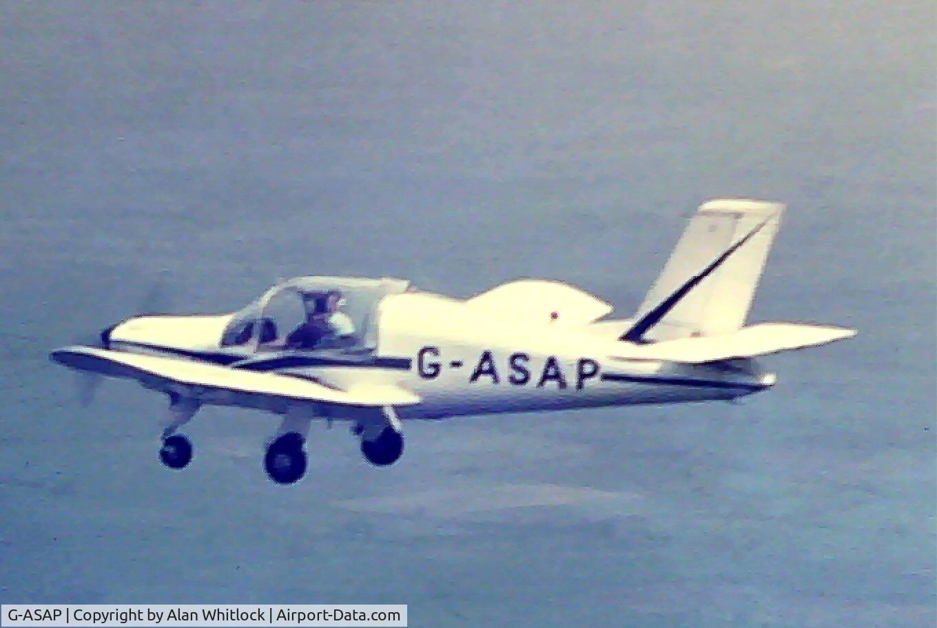 G-ASAP, 1962 Morane-Saulnier MS-885 Super Rallye C/N 140, In flight near Northampton Sywell.