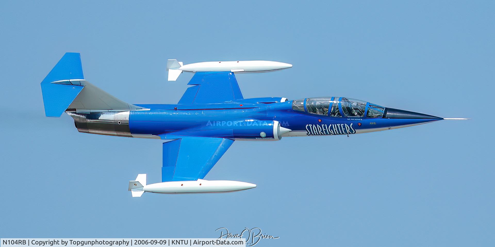 N104RB, 1962 Lockheed CF-104D Starfighter C/N 583A-5302, photo pass