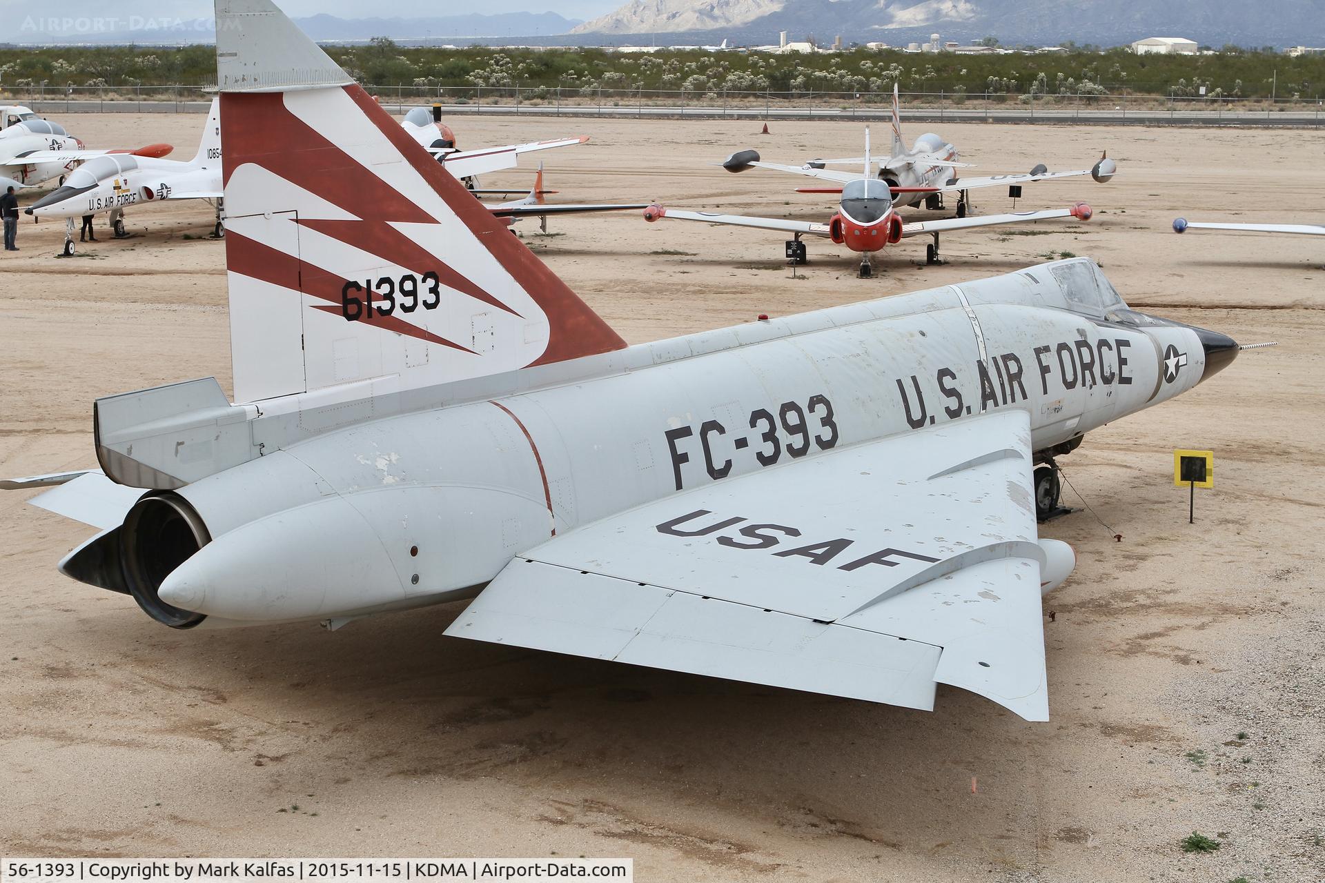 56-1393, 1956 Convair F-102A Delta Dagger C/N 8-10-340, 1956 Convair F-102A Delta Dagger, c/n: 8-10-340, 56-1393 at Pima