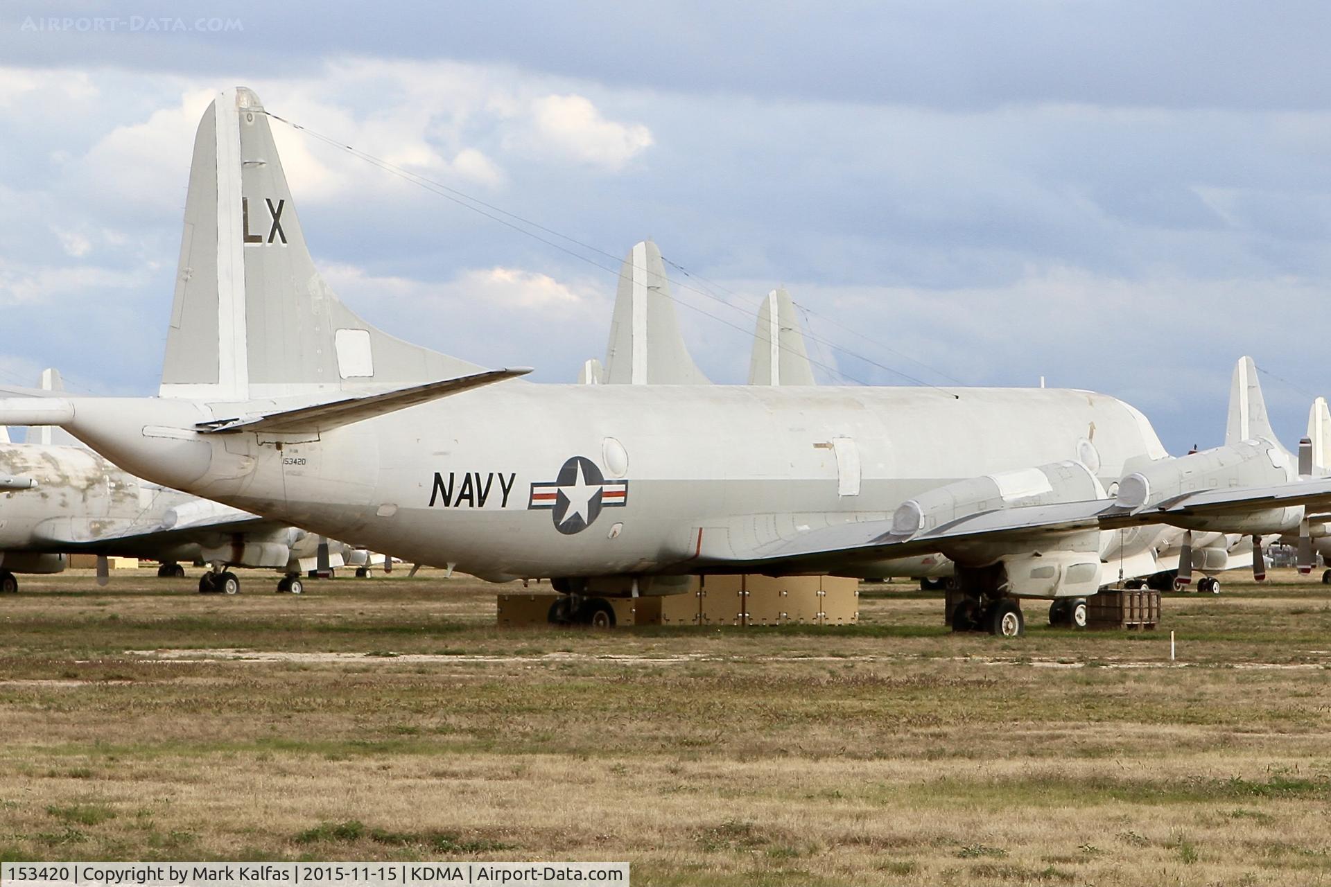 153420, Lockheed P-3B Orion C/N 185-5217, Lockheed P-3B Orion, 153420 at DMA