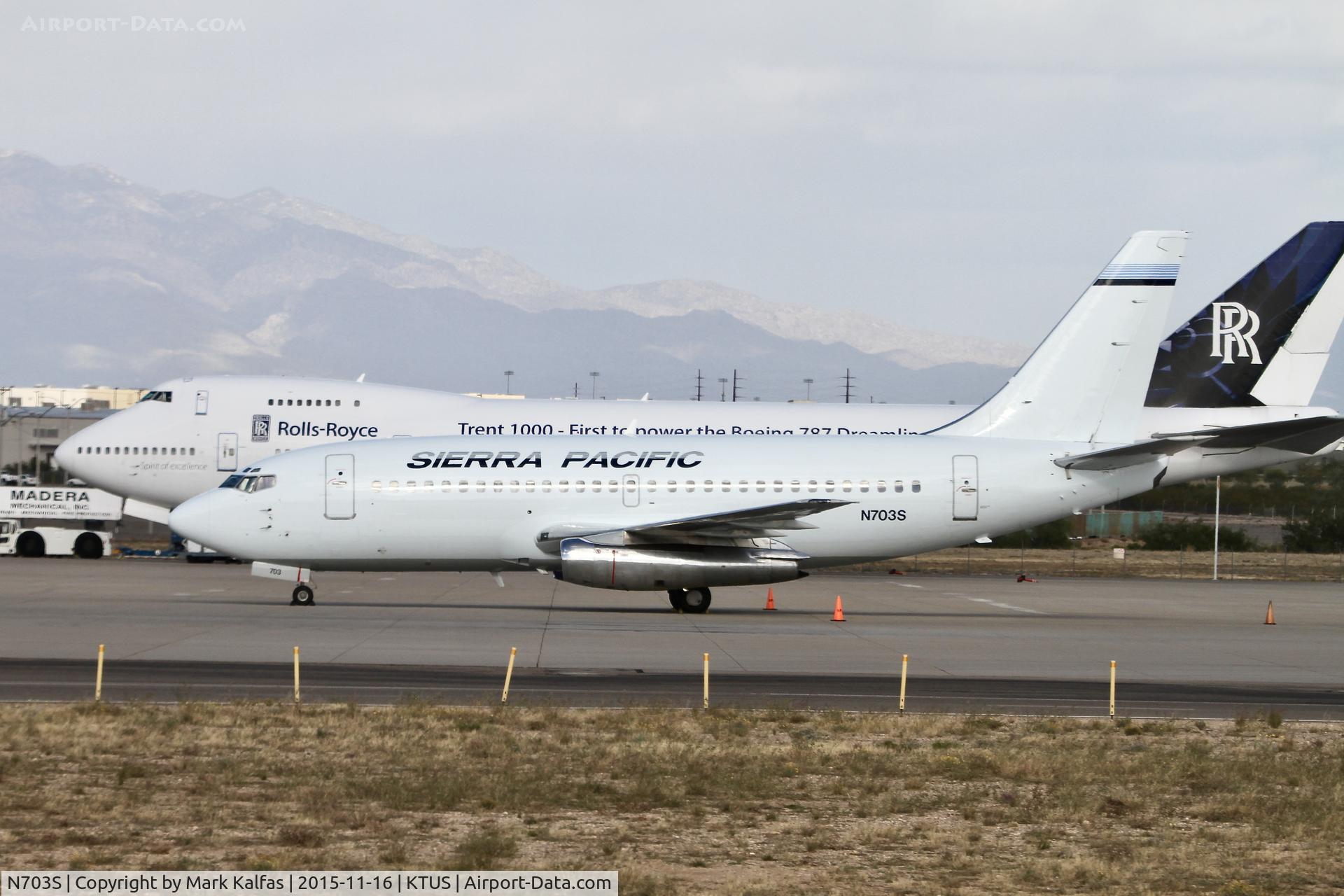 N703S, 1981 Boeing 737-2T4 C/N 22529, Sierra Pacific Boeing 737-2T4, N703S at Tuscon
