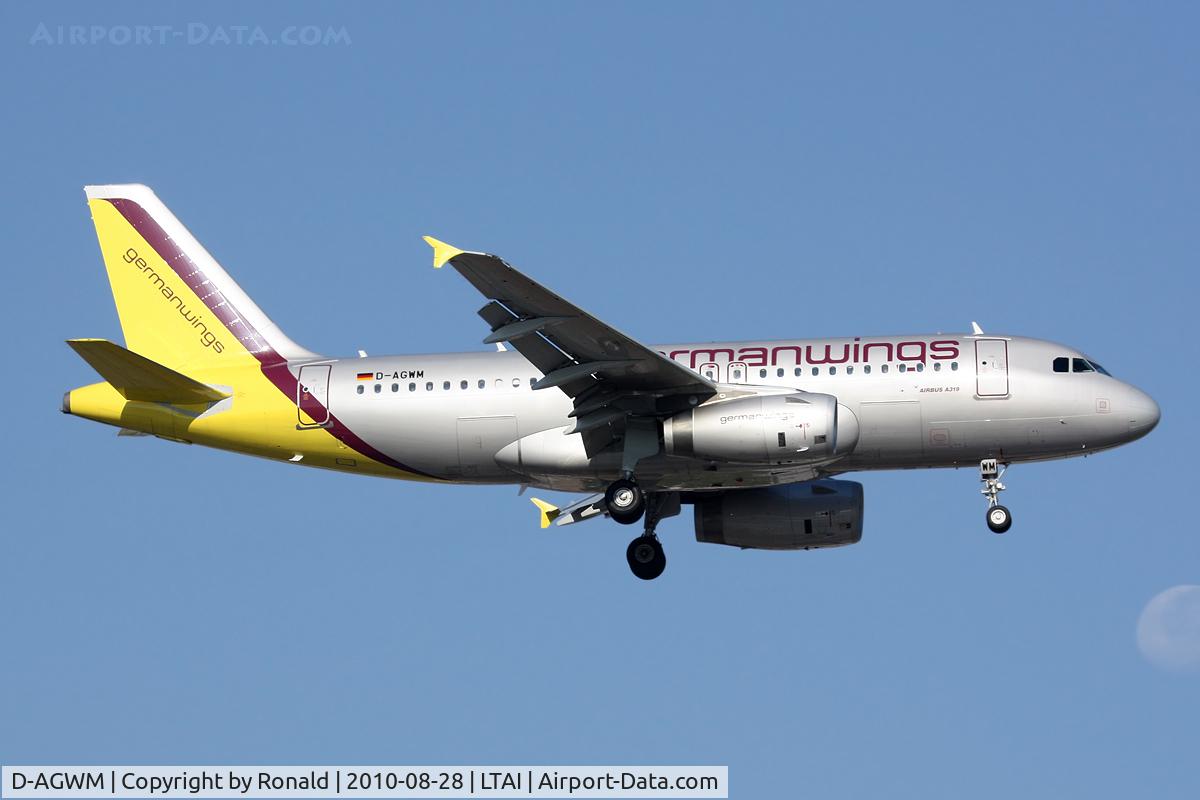 D-AGWM, 2009 Airbus A319-132 C/N 3839, at ayt