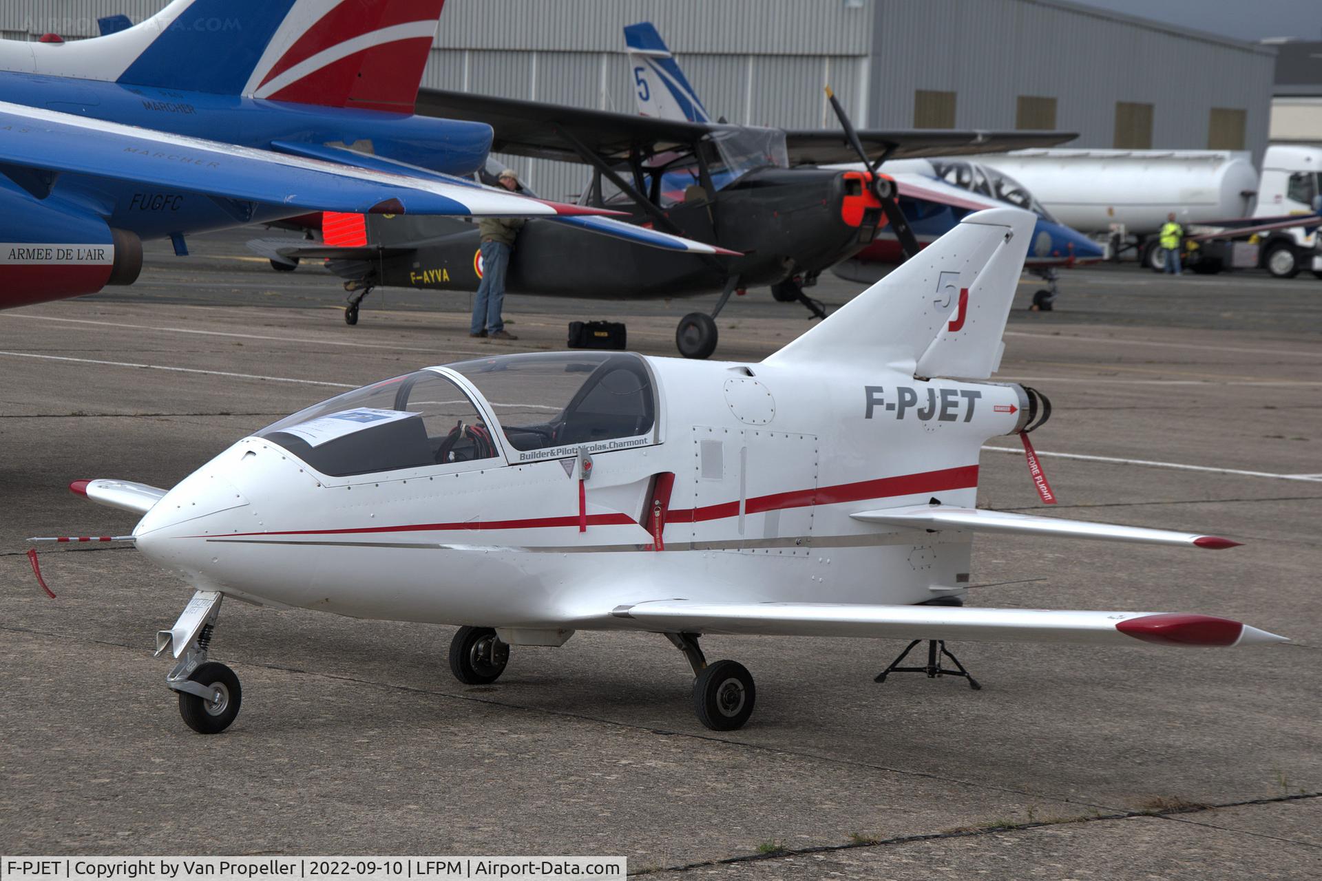 F-PJET, 2015 Bede BD-5J C/N 5J-0002, Bede BD-5J parked at Melun Villaroche airport, France, 2022