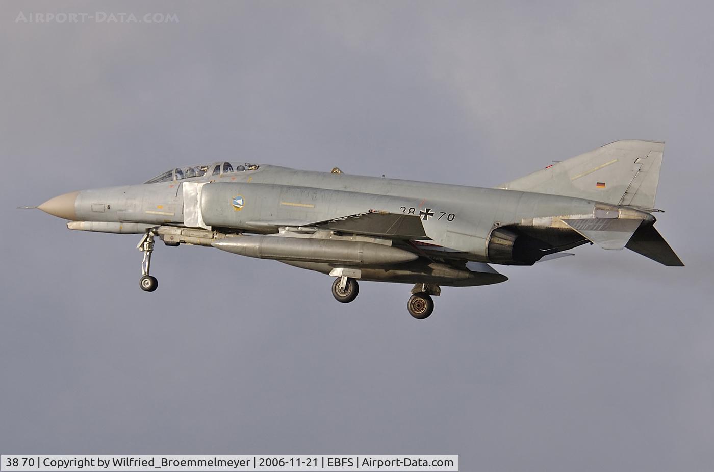 38 70, 1972 McDonnell Douglas F-4F Phantom II C/N 4788, Jagdgeschwader 74 (JG 74) (74th Fighter Wing) - Neuburg Bavaria - On Approach to Runway 26R.
