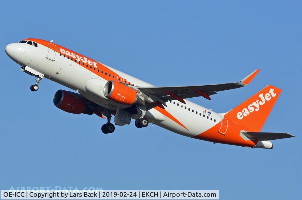 OE-ICC, 2015 Airbus A320-214 C/N 6680, RWY22R from St. Magleby