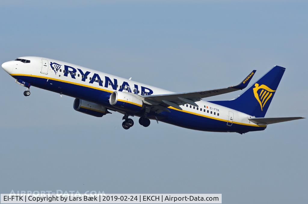 EI-FTK, 2016 Boeing 737-8AS C/N 44761, RWY22L from St. Magleby