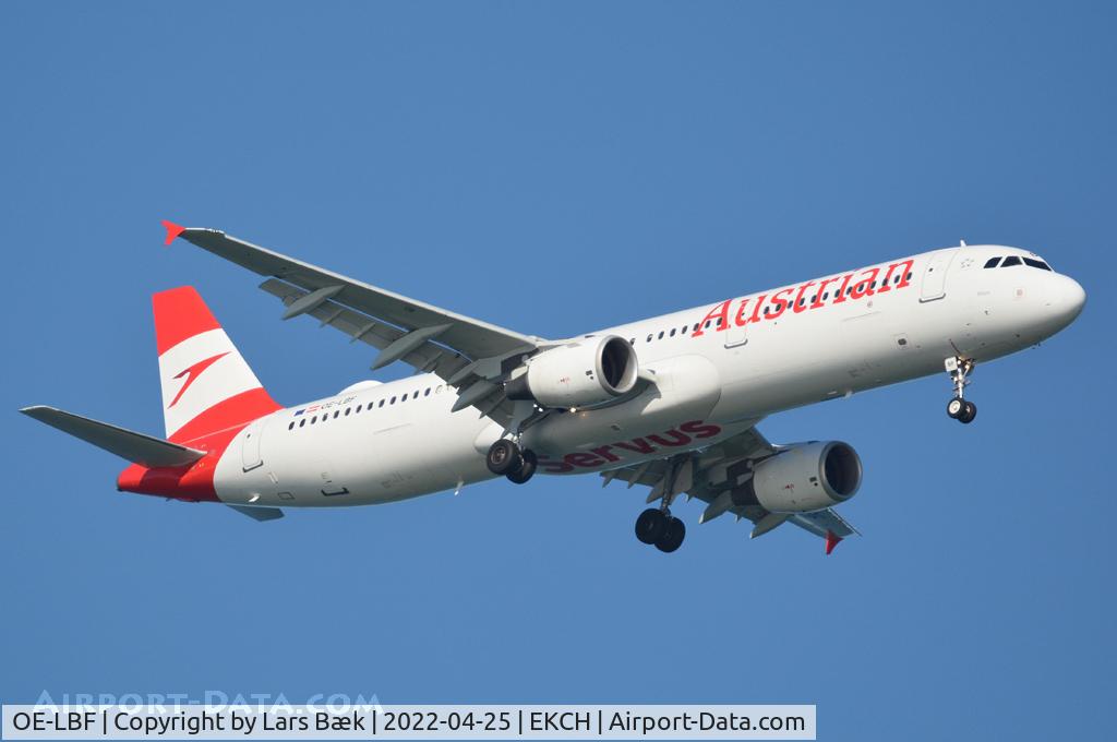 OE-LBF, 2001 Airbus A321-211 C/N 1458, RWY04L