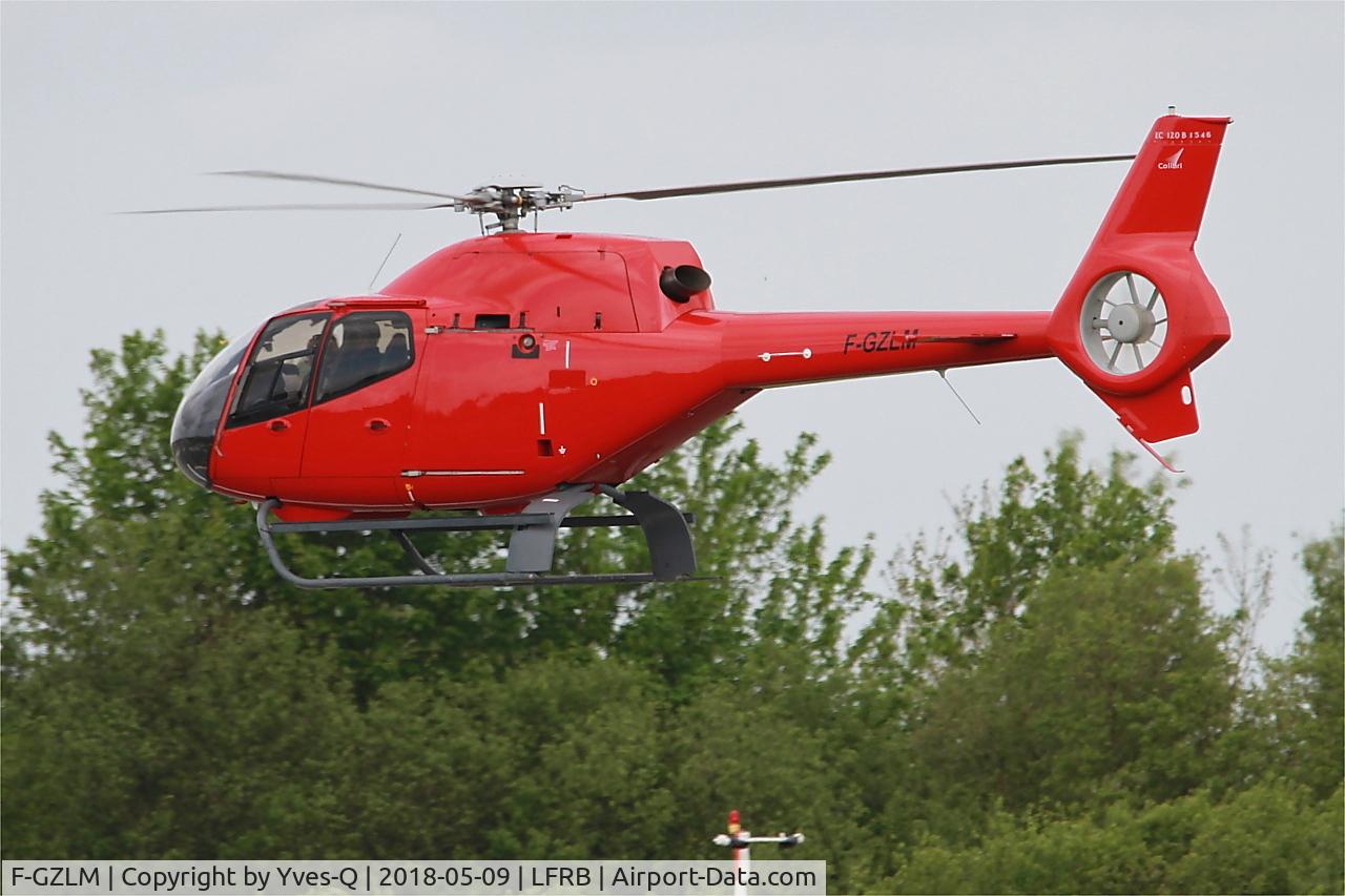 F-GZLM, Eurocopter EC-120B Colibri C/N 1546, Airbus helicopters EC-120B Colibri, On final rwy 25L, Brest-Bretagne airport (LFRB-BES)