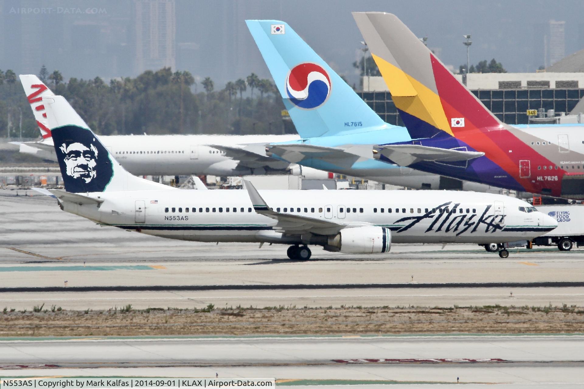 N553AS, 2006 Boeing 737-890 C/N 34594, Alaska Boeing 737-890, N553AS at LAX