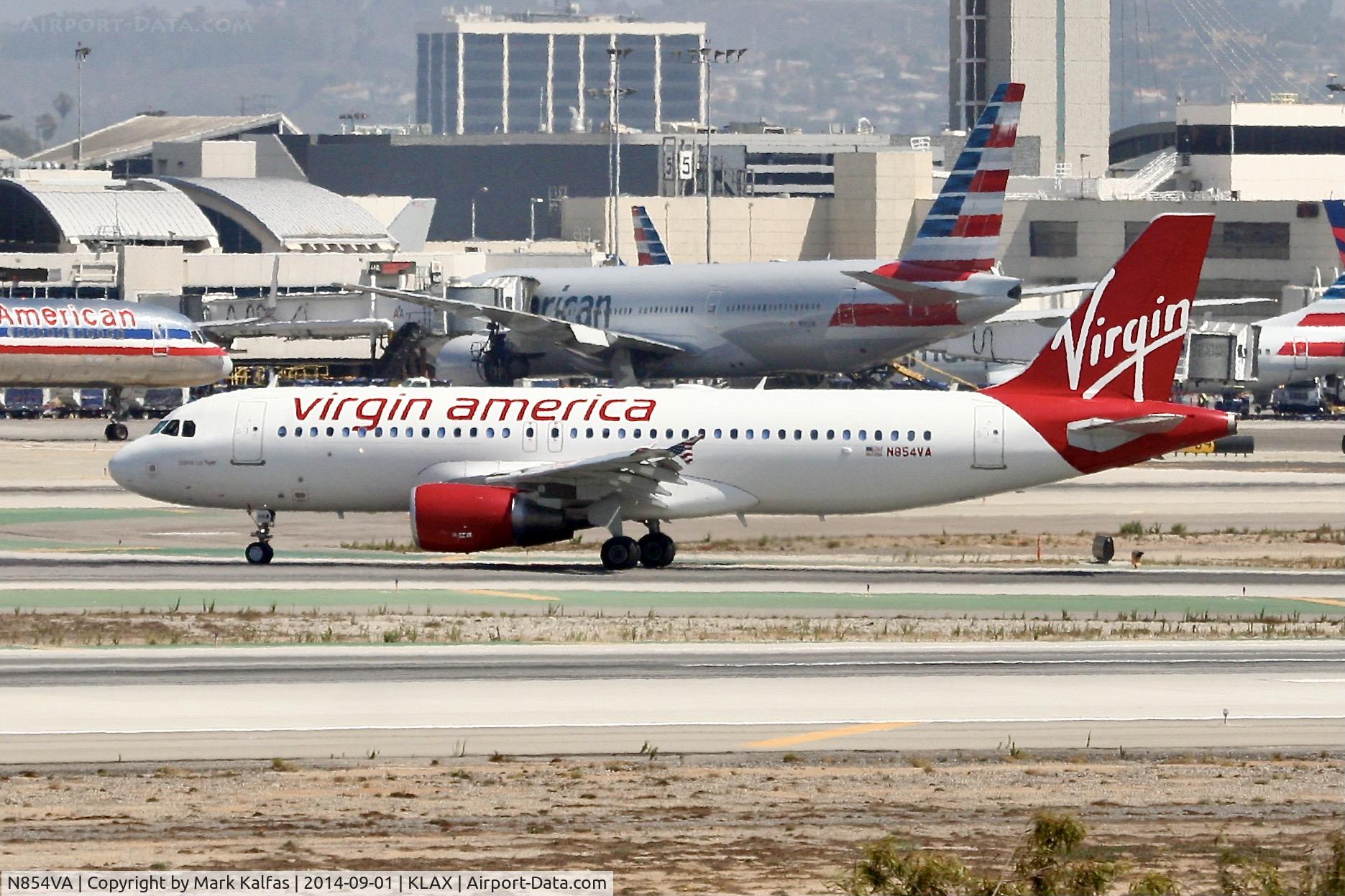 N854VA, 2012 Airbus A320-214 C/N 5058, Virgin America Airbus A320-214, N854VA at LAX