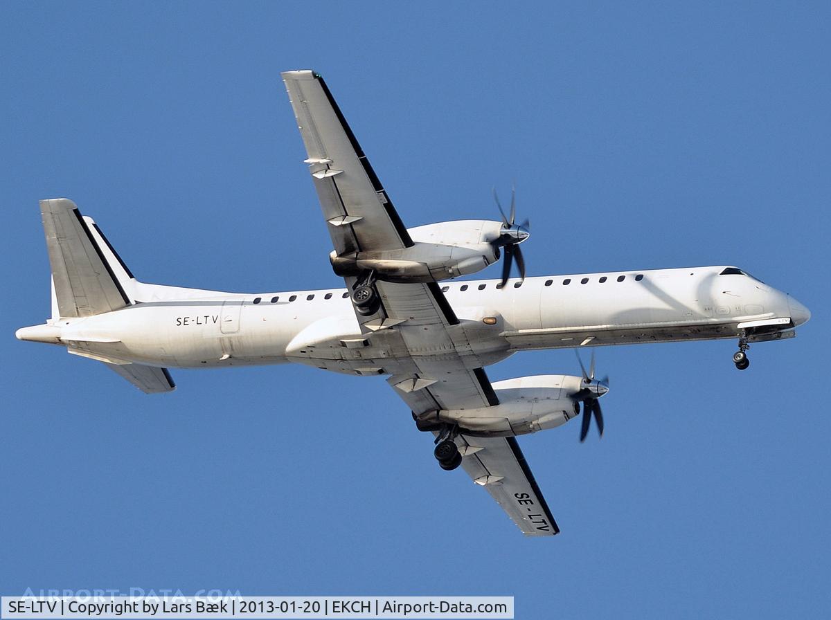 SE-LTV, 1999 Saab 2000 C/N 2000-063, RWY04L from Kongelundsfortet
