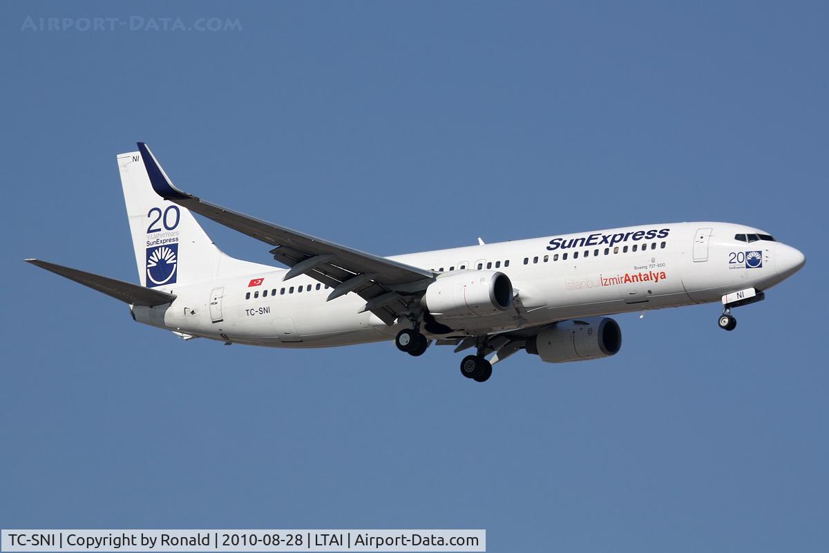 TC-SNI, 2005 Boeing 737-8FH C/N 29671, at ayt