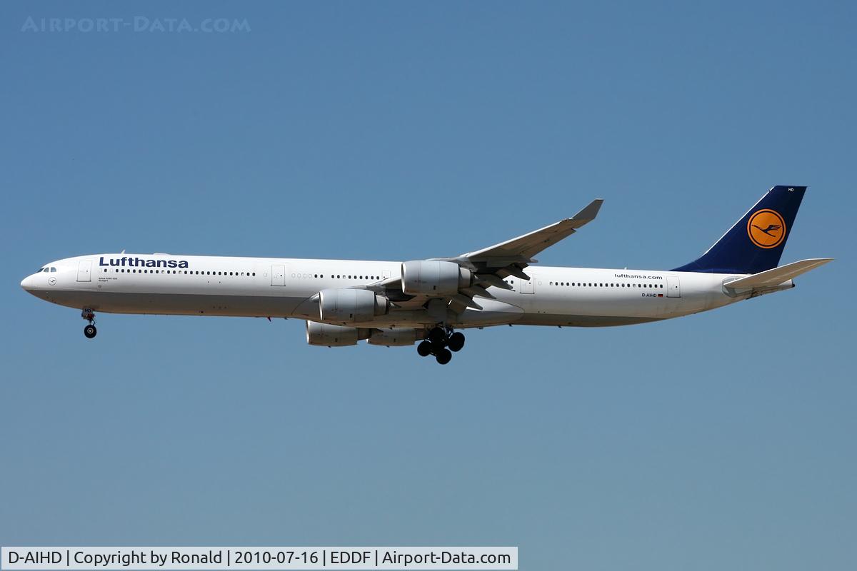 D-AIHD, 2003 Airbus A340-642 C/N 537, at fra