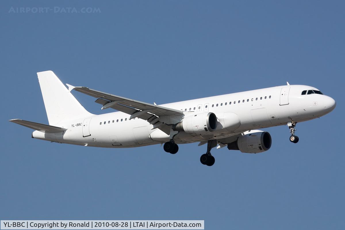 YL-BBC, 1990 Airbus A320-211 C/N 142, at ayt