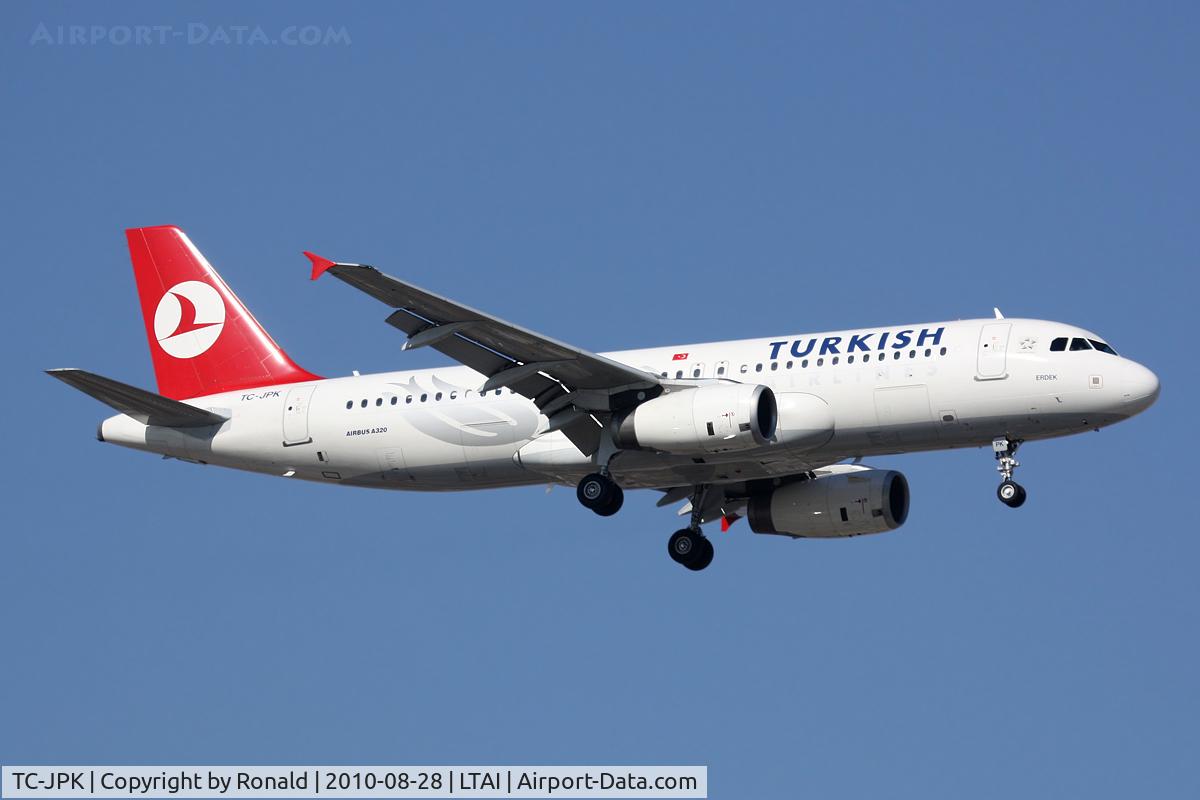 TC-JPK, 2007 Airbus A320-232 C/N 3257, at ayt