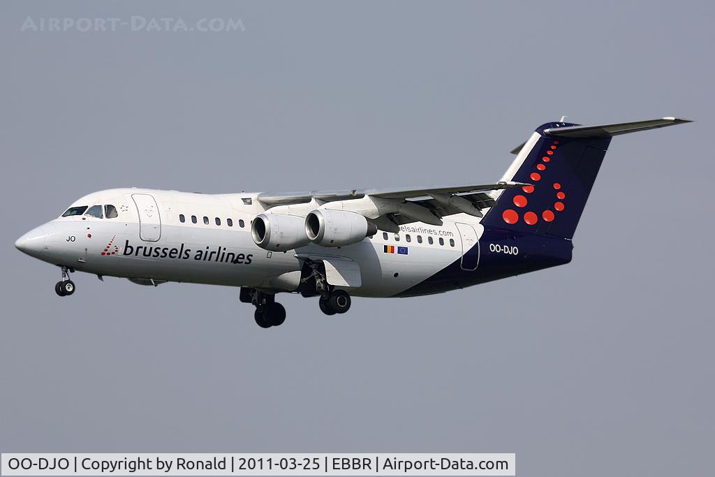 OO-DJO, 1995 British Aerospace Avro 146-RJ85 C/N E.2279, at bru
