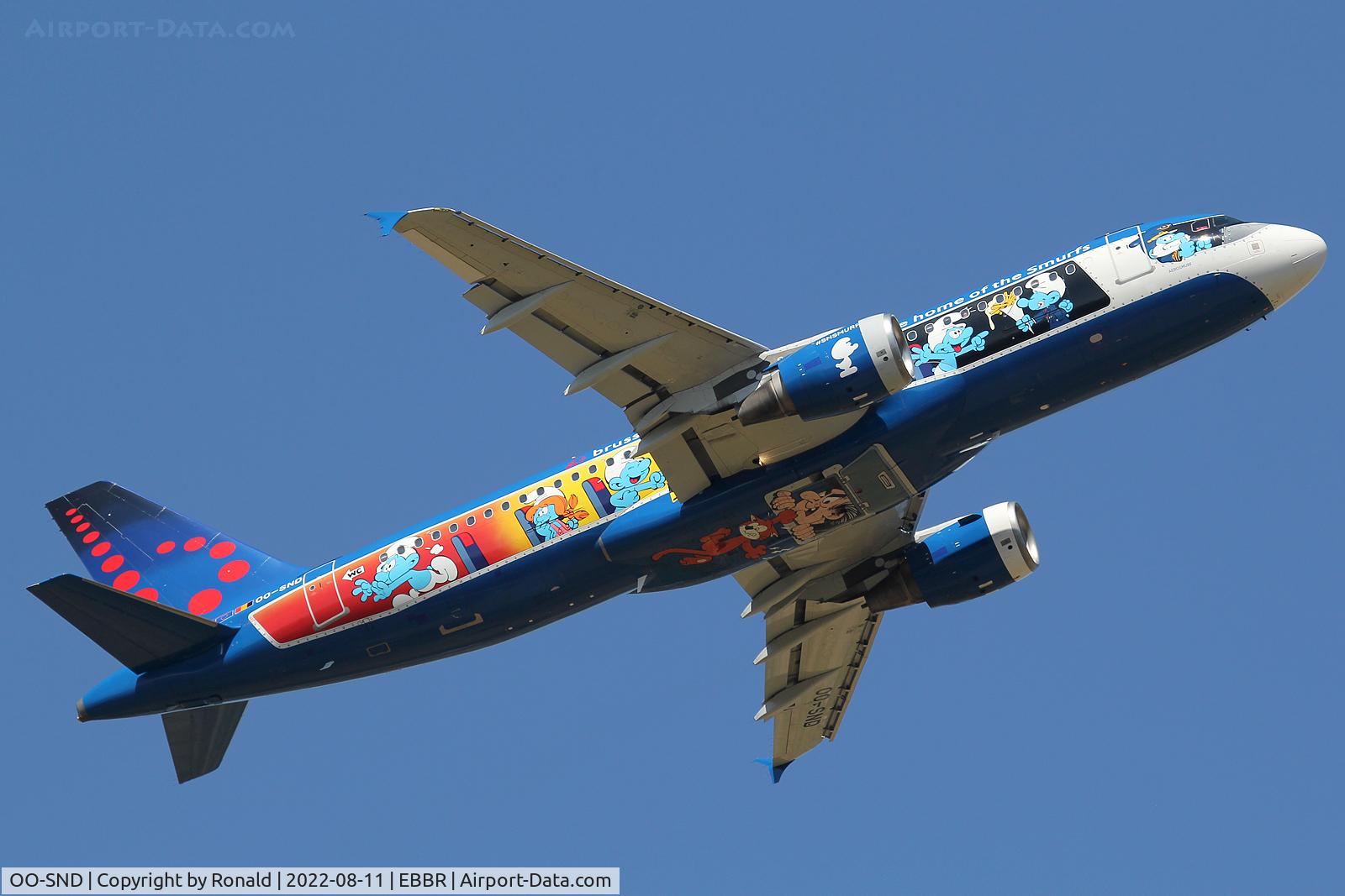 OO-SND, 2002 Airbus A320-214 C/N 1838, at bru
