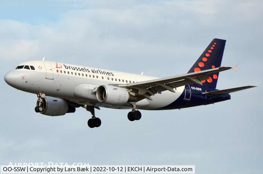 OO-SSW, 2007 Airbus A319-111 C/N 3255, RWY22L