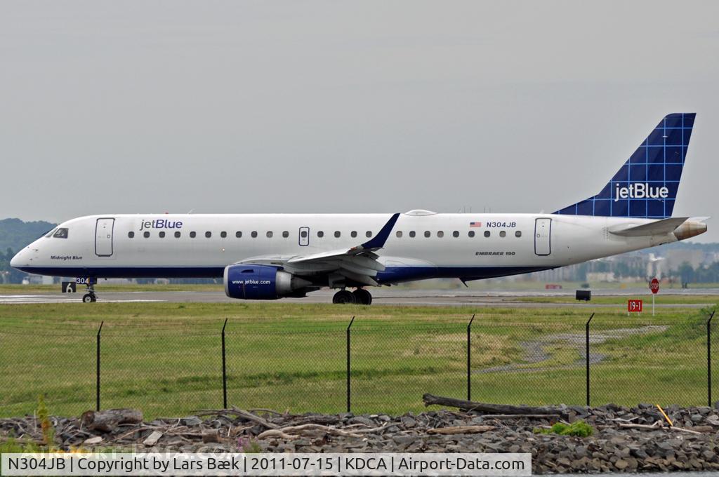 N304JB, 2009 Embraer ERJ-190-100 IGW 190AR C/N 19000257, RWY19