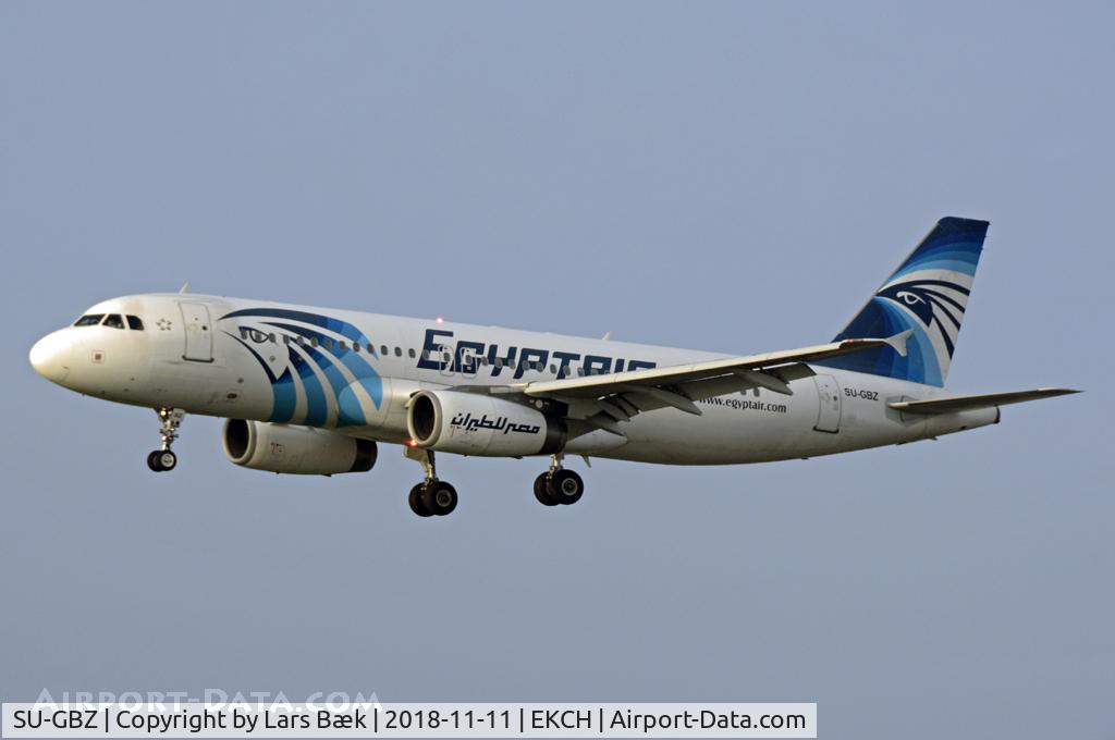 SU-GBZ, 2003 Airbus A320-232 C/N 2070, RWY22L