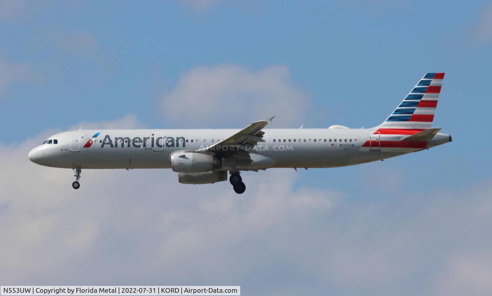 N553UW, 2011 Airbus A321-231 C/N 4960, ORD 2022