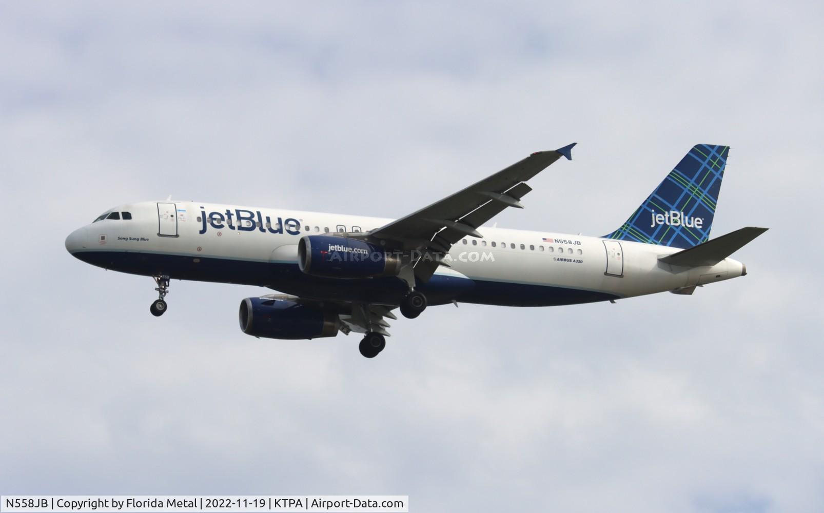 N558JB, 2003 Airbus A320-232 C/N 1915, TPA 2022
